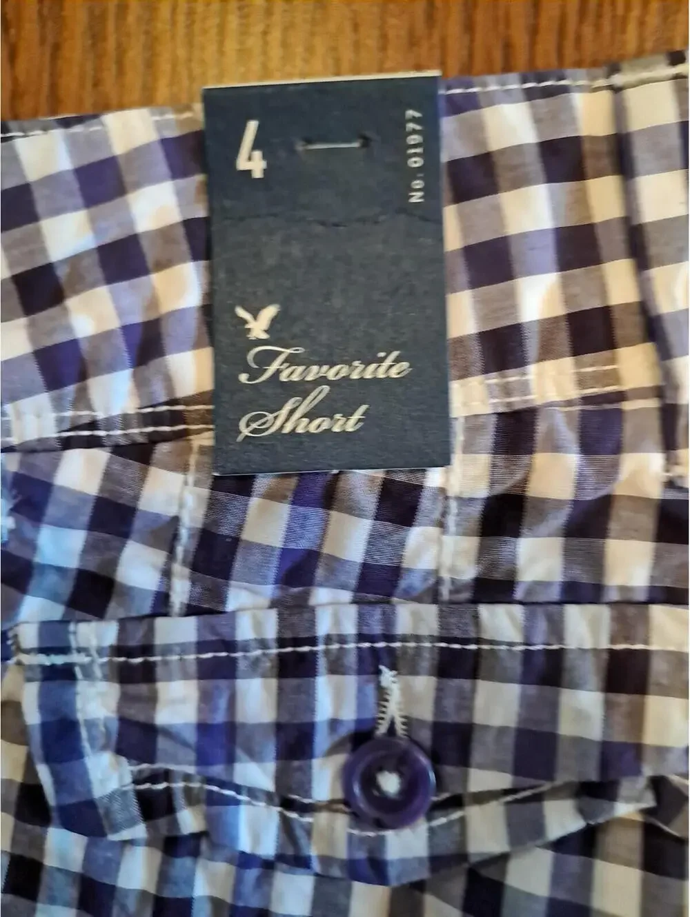American Eagle Outfitters Women'sshorts Plaid Costal Size 4. NWT‎ Purple